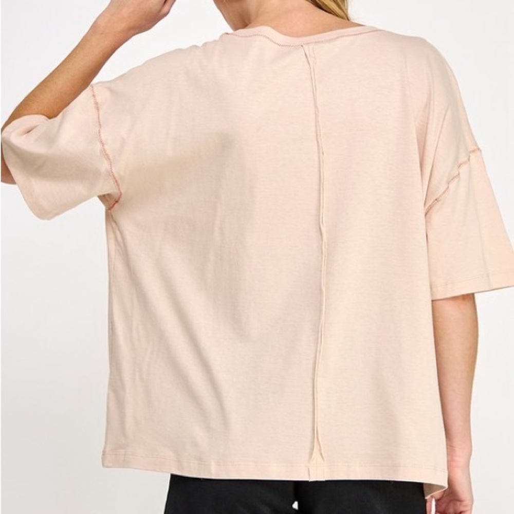Women's Cream Graphic Tee - Picture 2 of 7